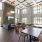 Expansive resident clubhouse with fireplace